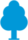 Blue tree icon